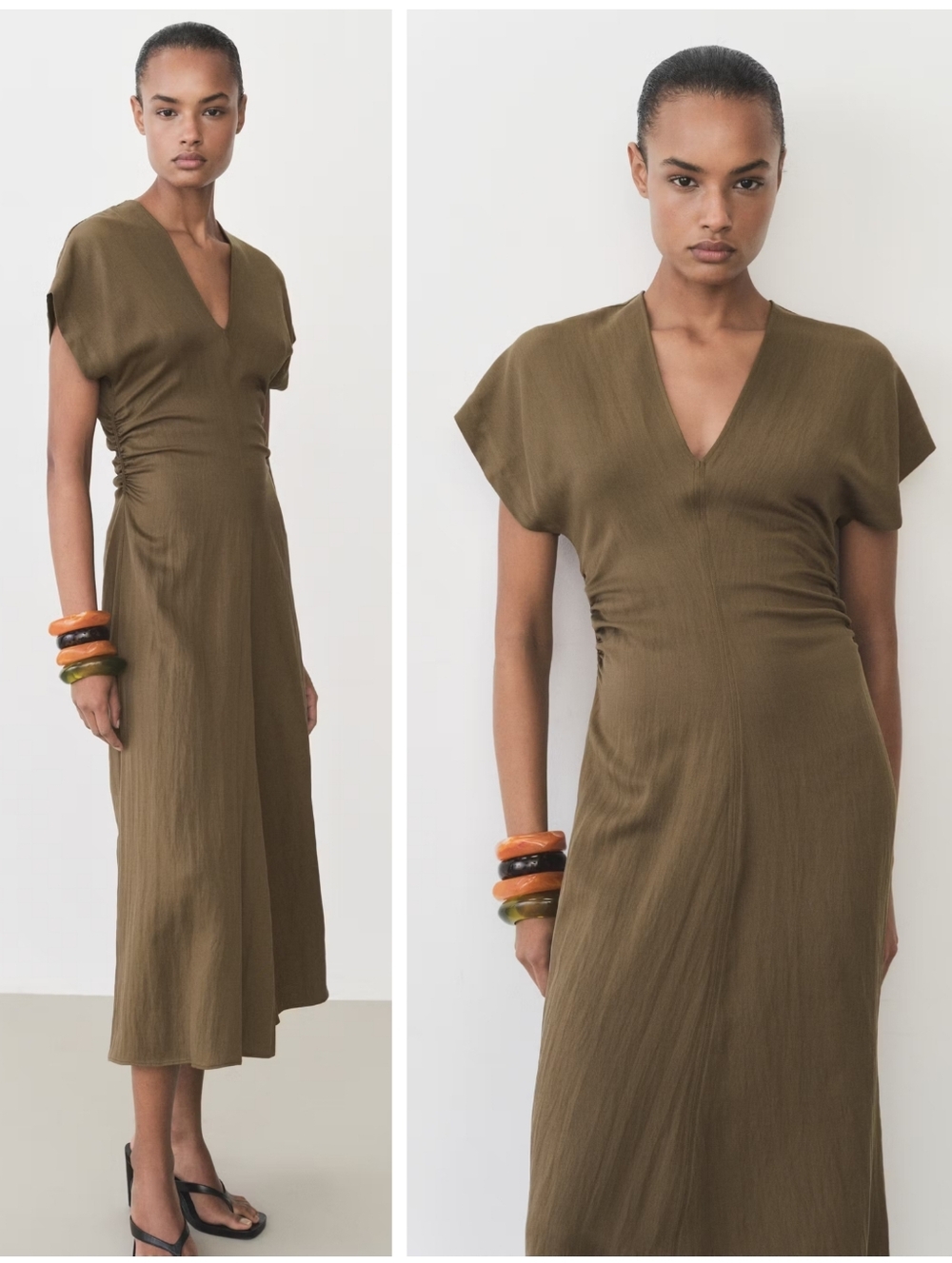 MANGO Lyocell Blend Dress